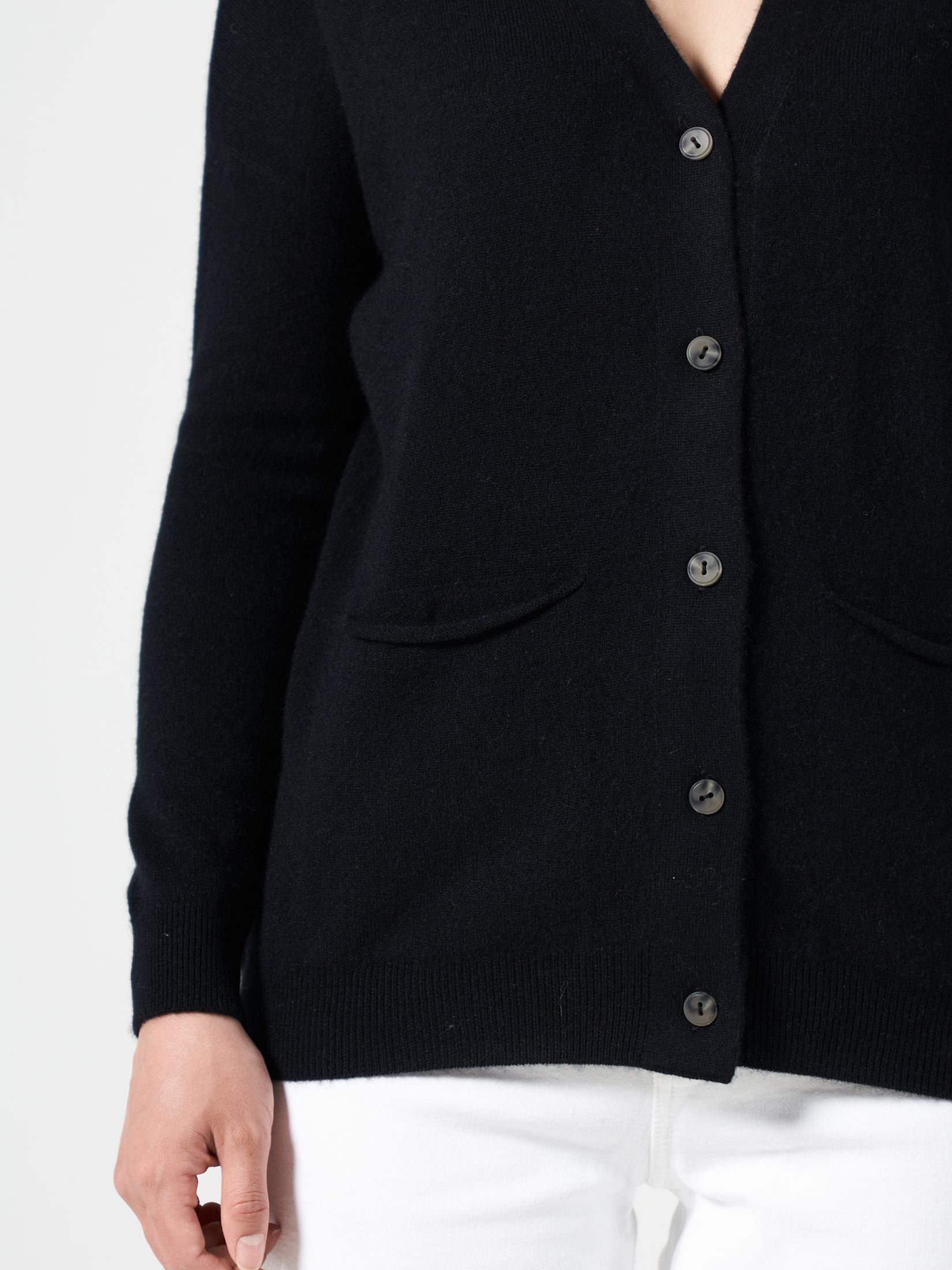 Cashmere Loose Pocket Cardigan