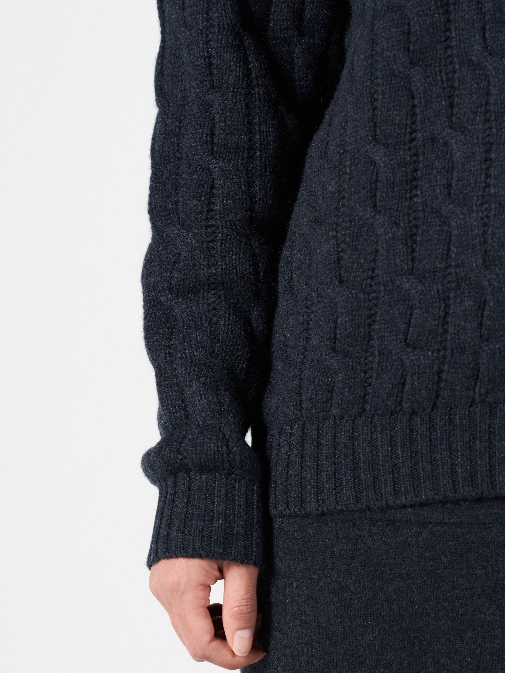 Cable Knit Classic Cashmere Cardigan
