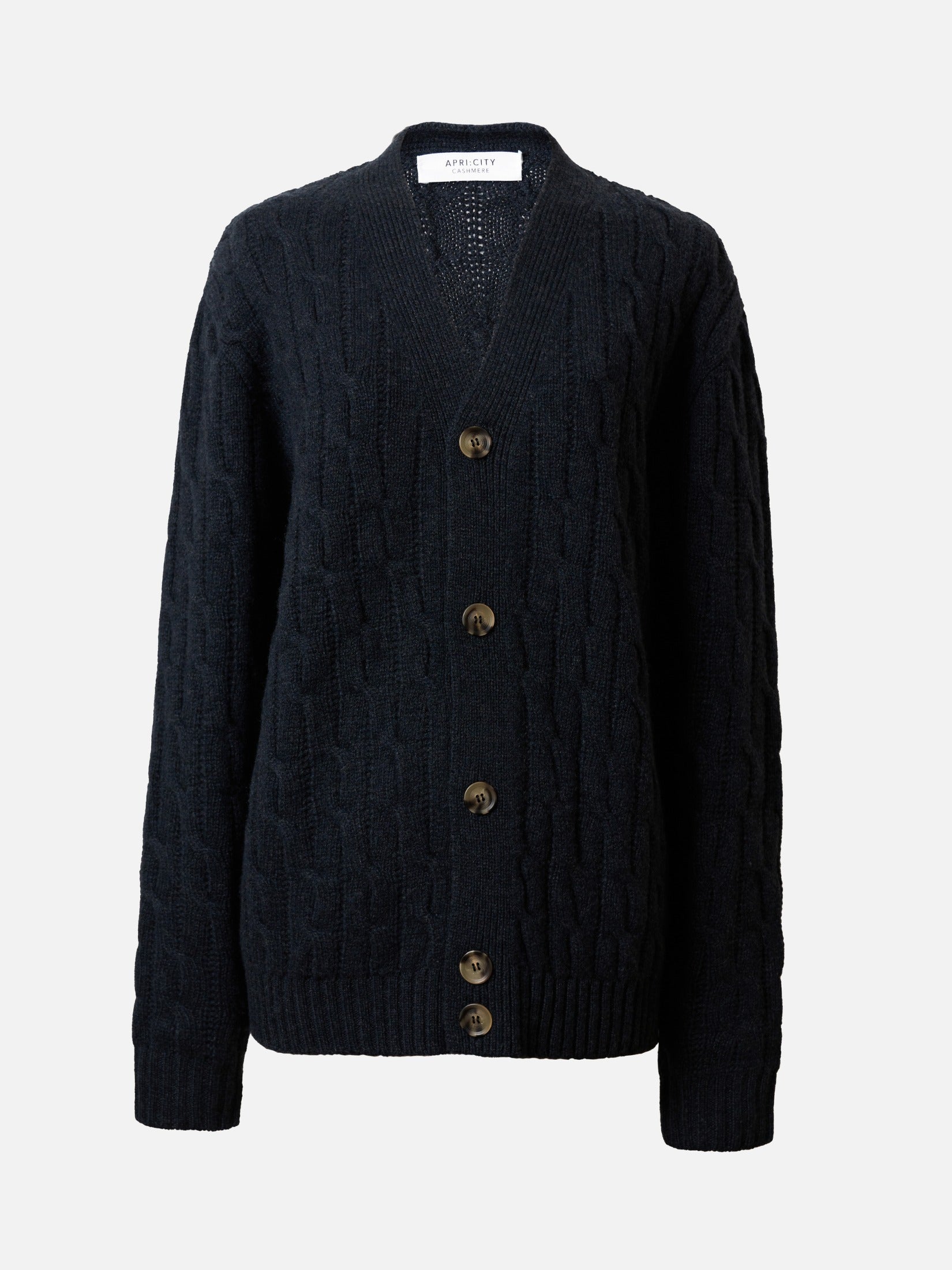 Cable Knit Classic Cashmere Cardigan