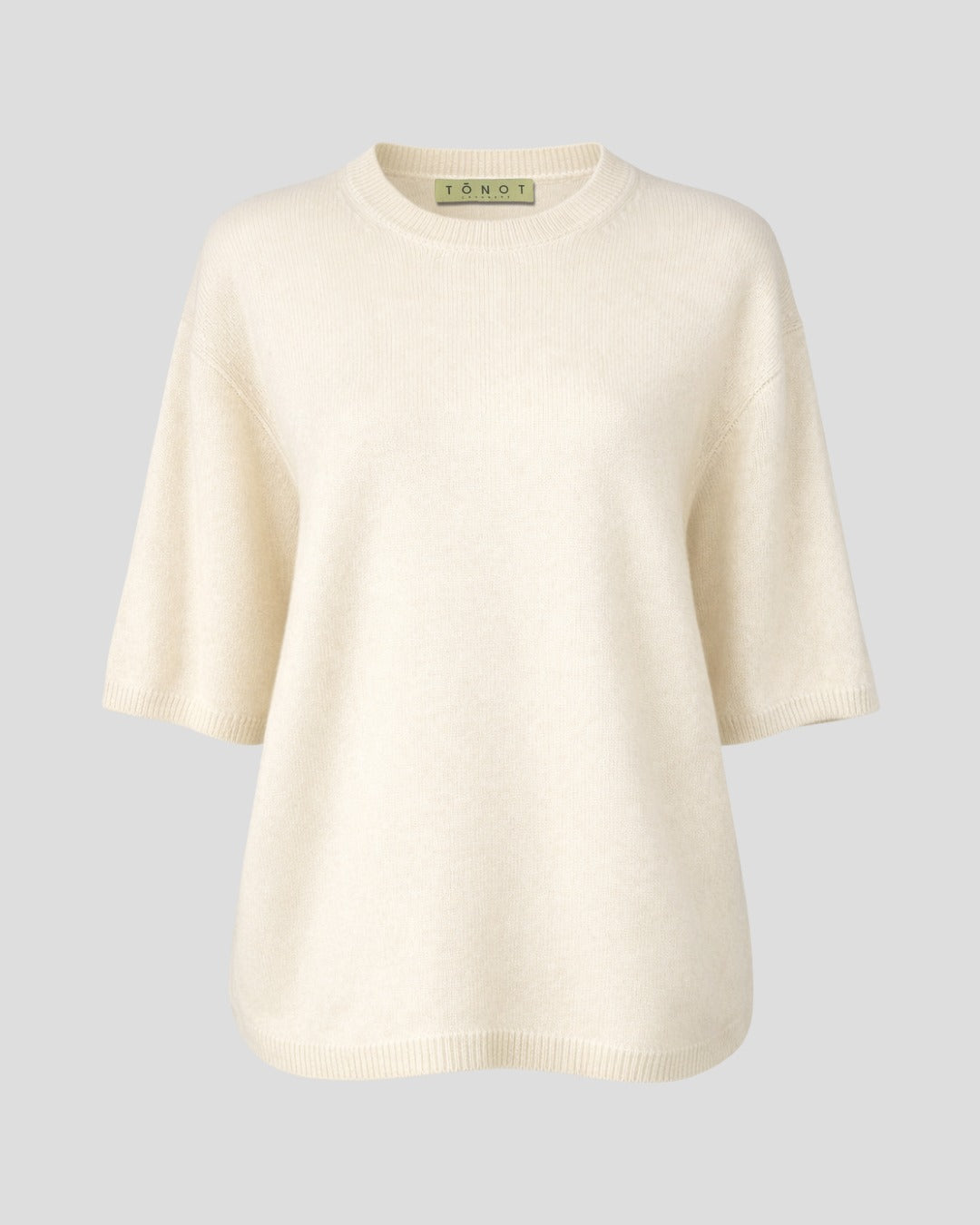 Cashmere Short Sleeve Round Neck