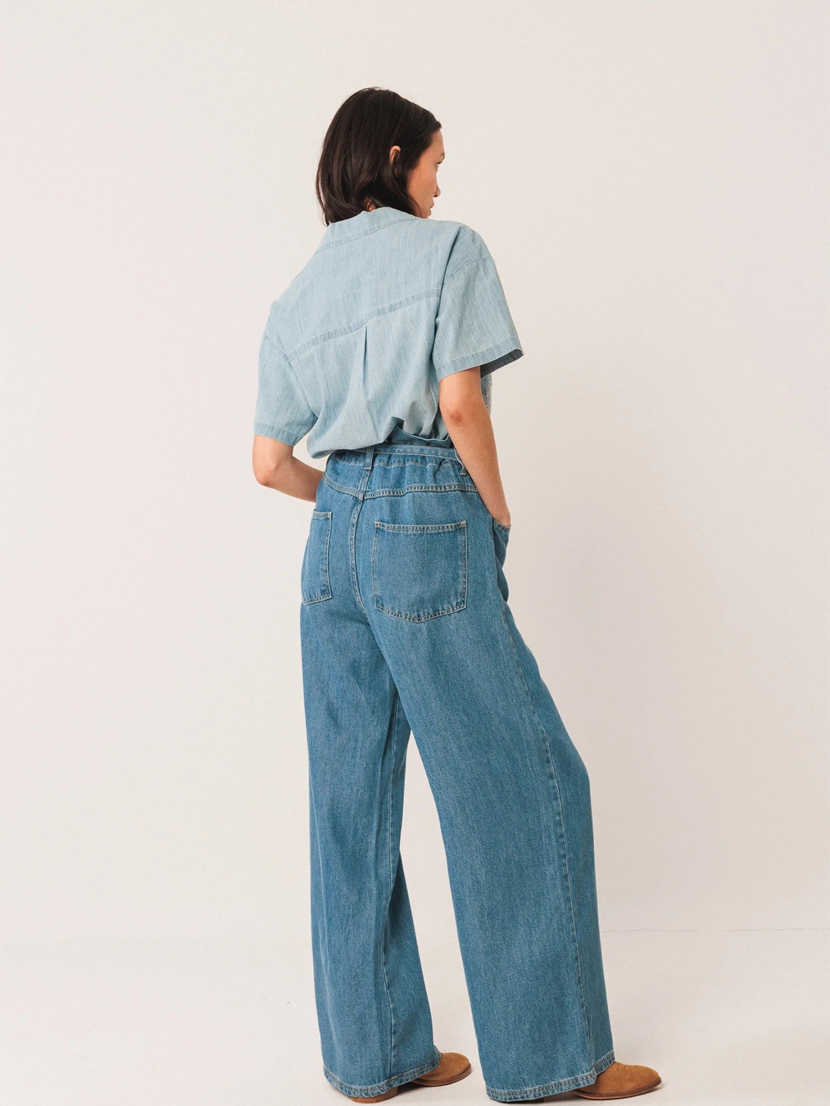 Embroidered Denim Shirt