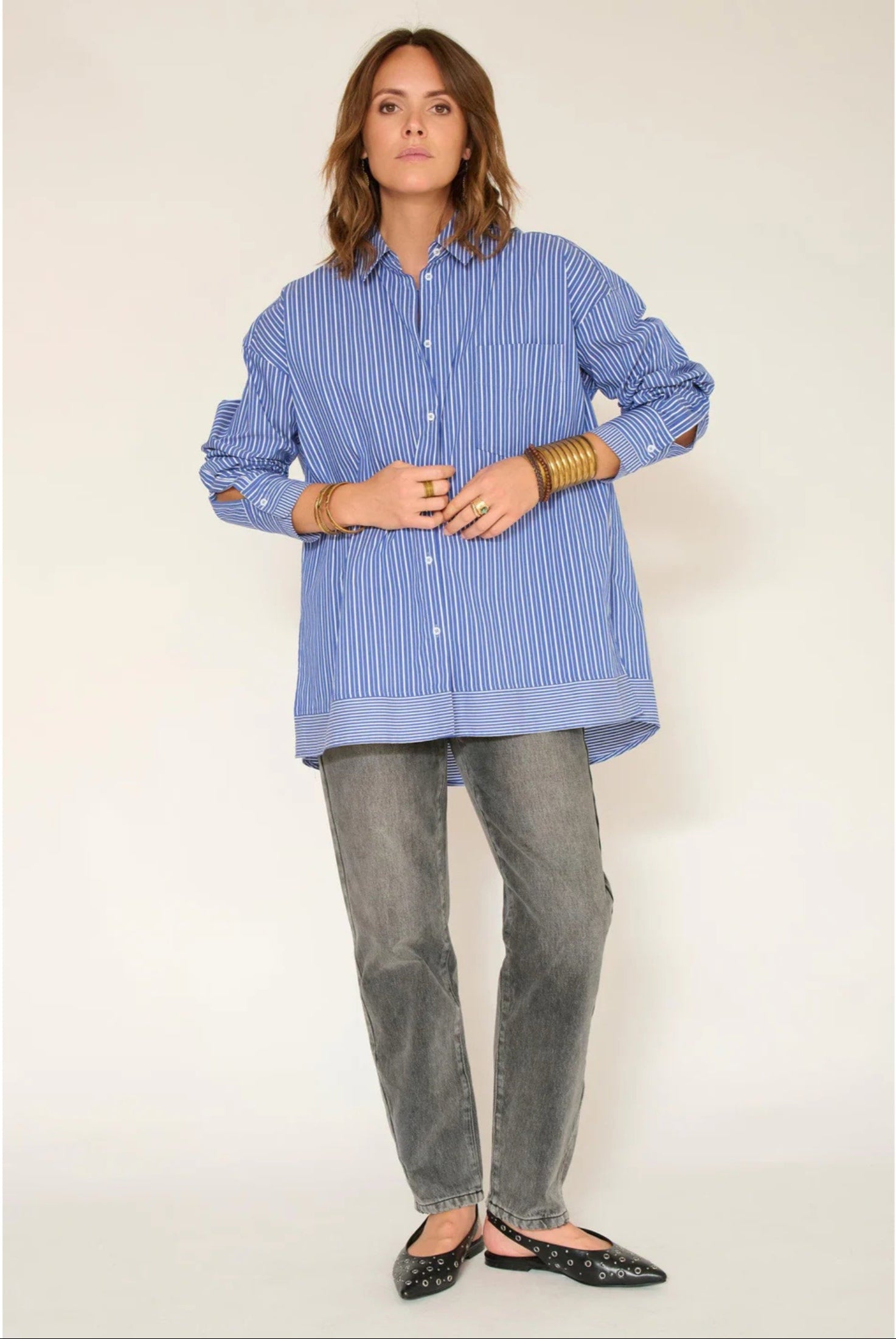 Stripe shirt-Cassy