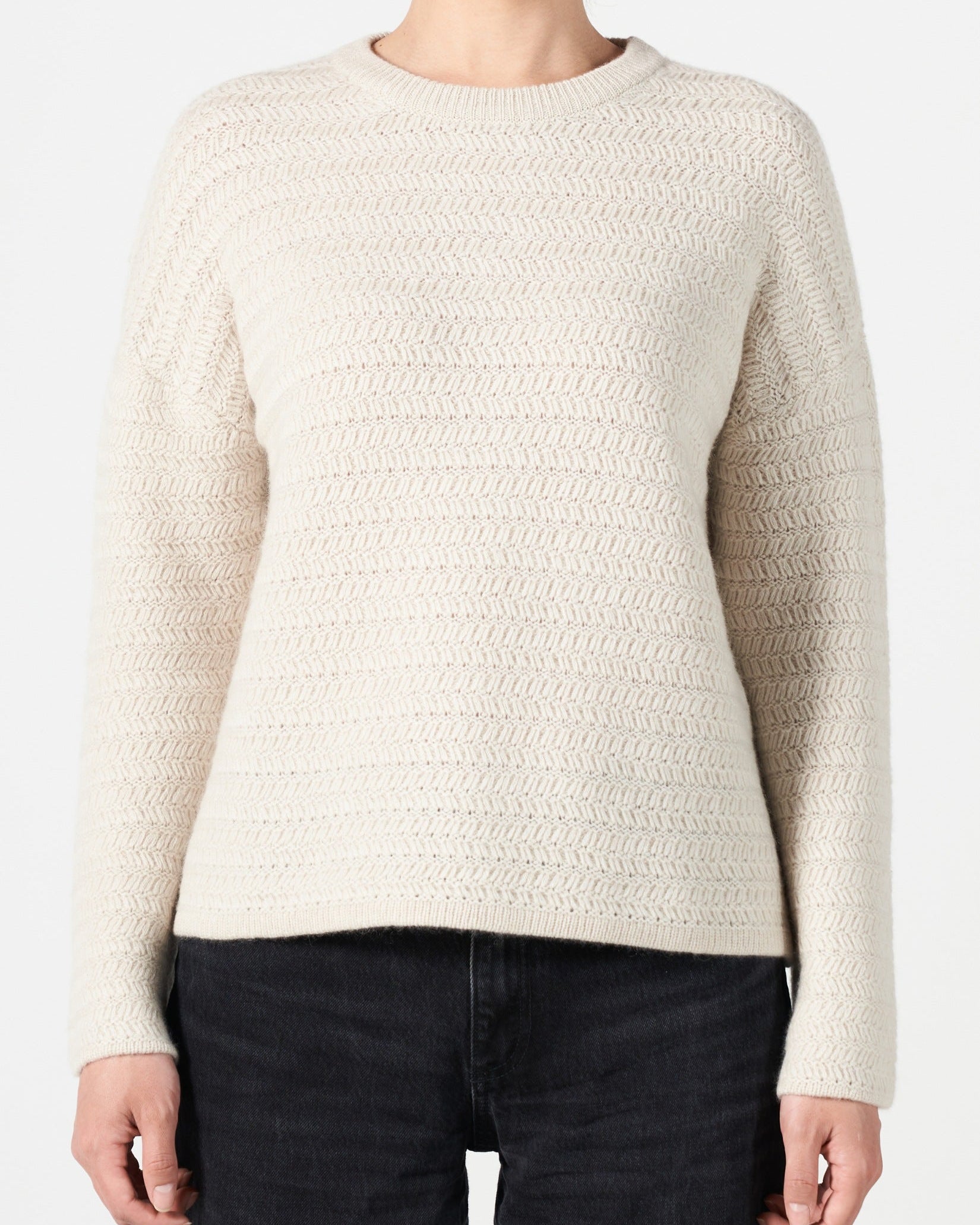 Running Stitch Cashmere Sweater