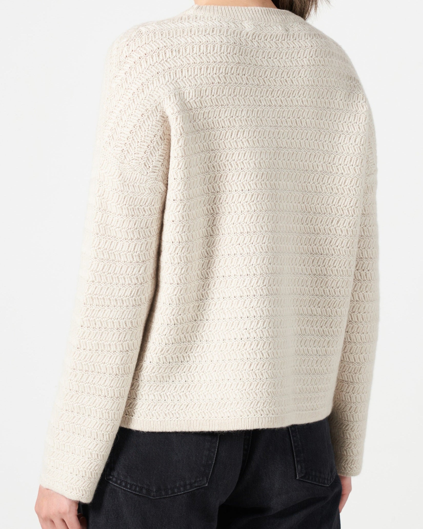 Running Stitch Cashmere Sweater