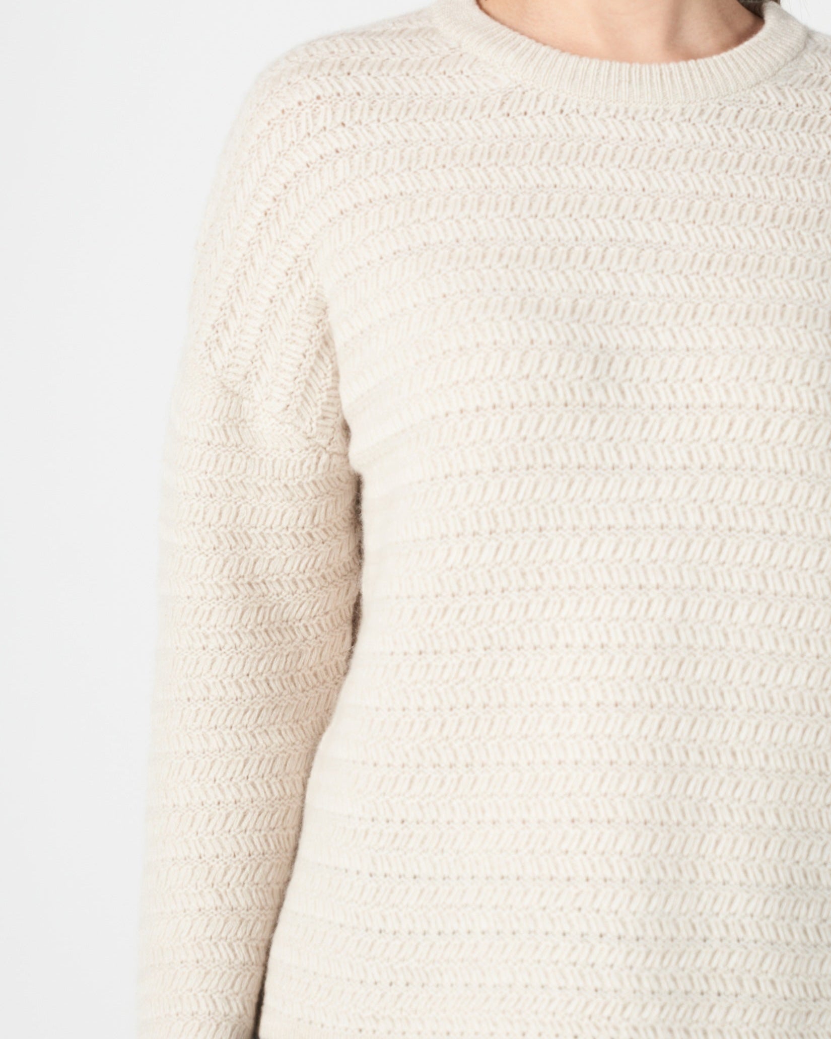 Running Stitch Cashmere Sweater