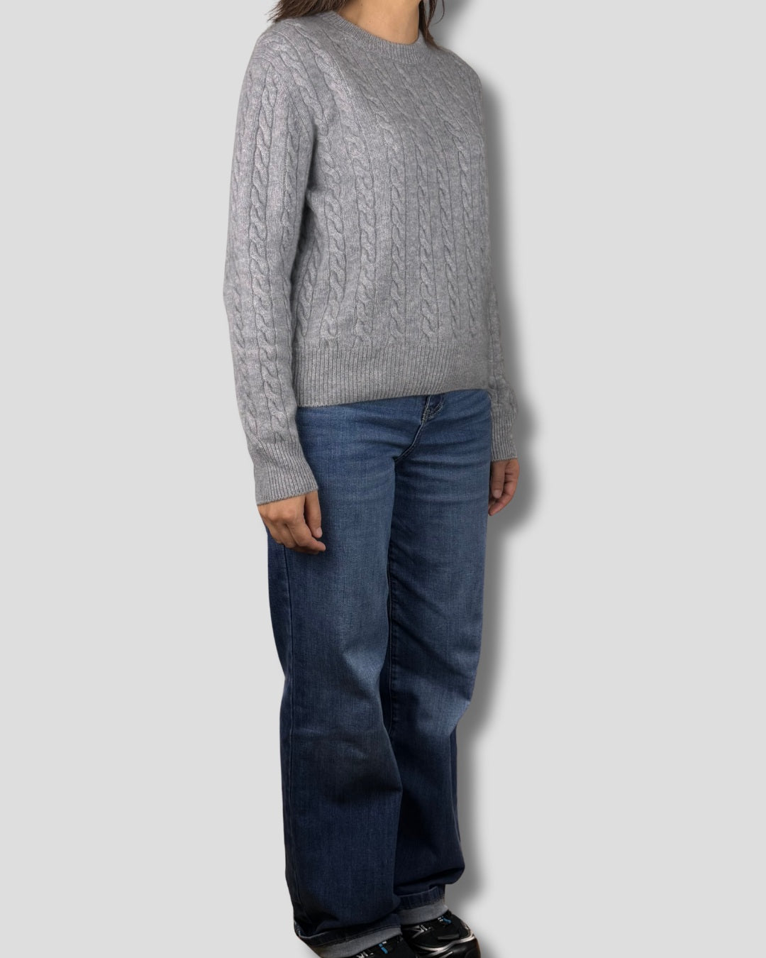 Cable Knit Cashmere Sweater
