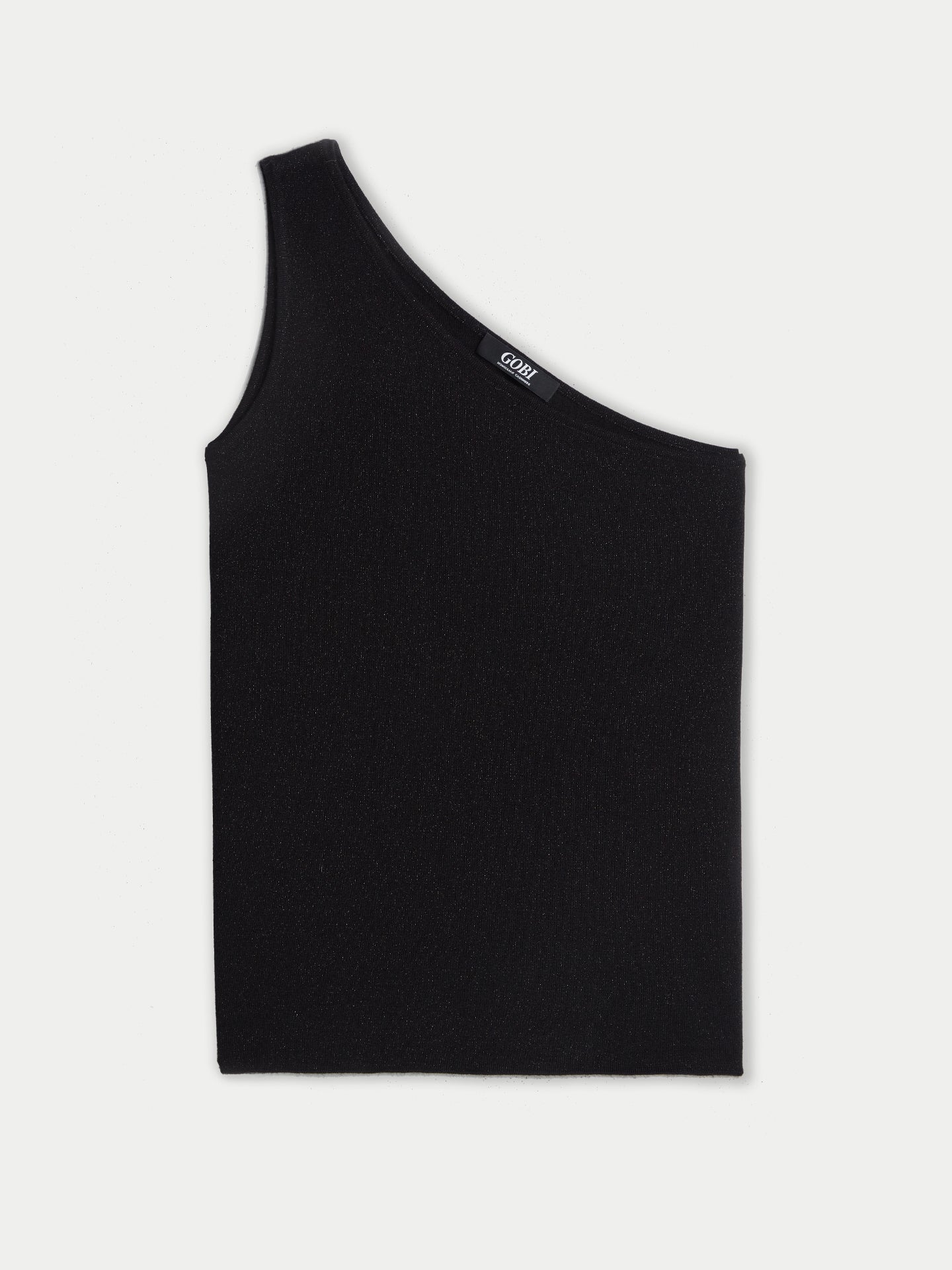 Cashmere tank top in black.