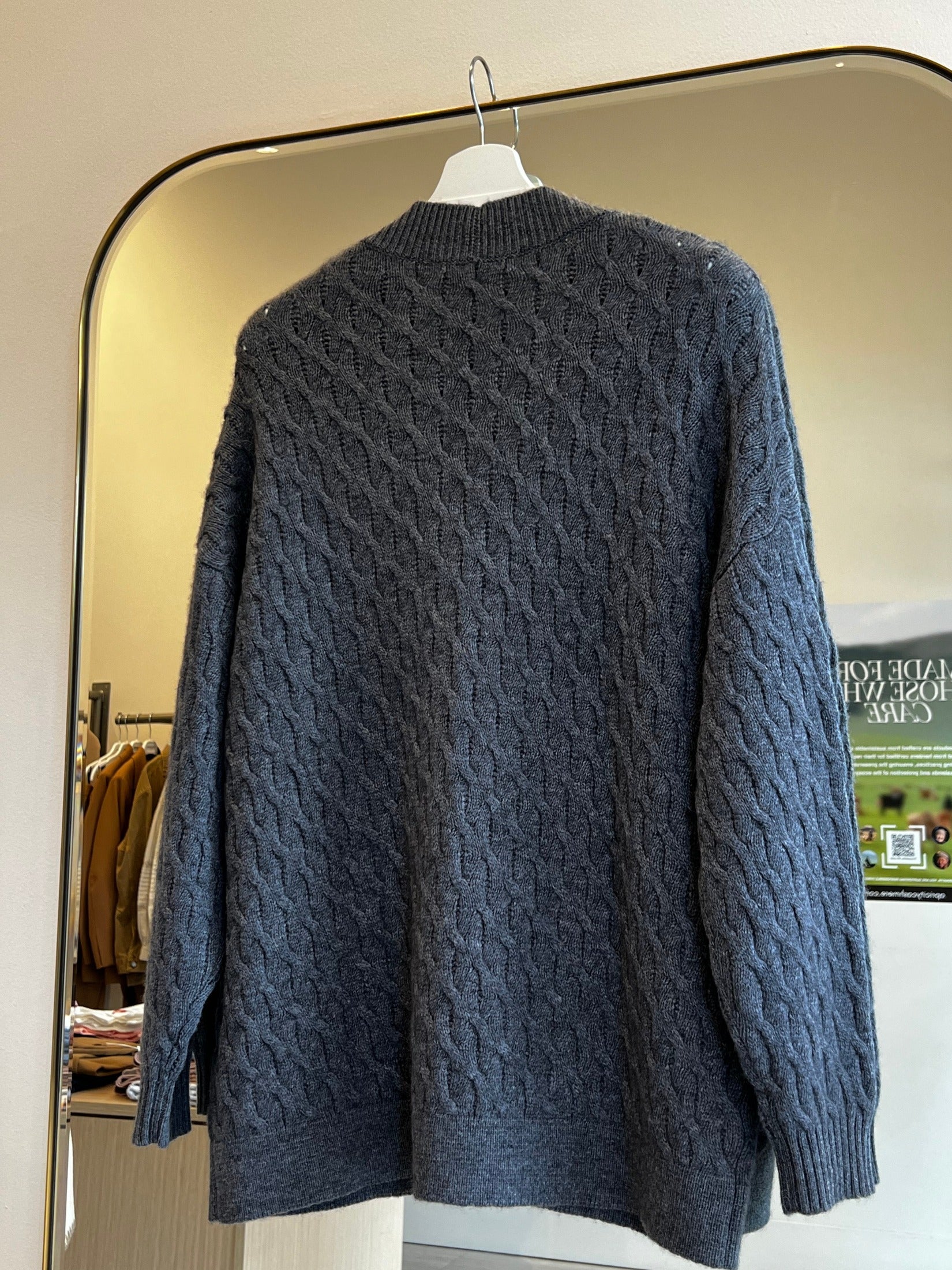 Cashmere Cable Knit Cardigan