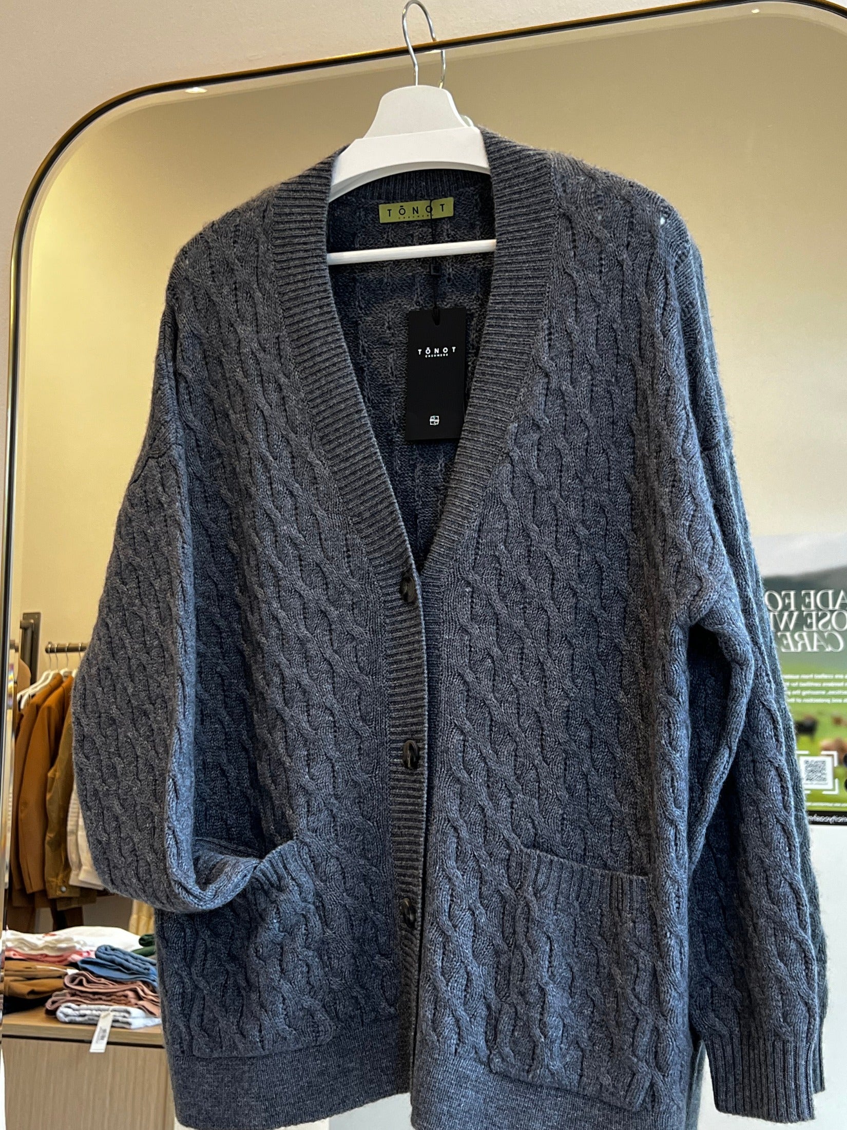 Cashmere Cable Knit Cardigan