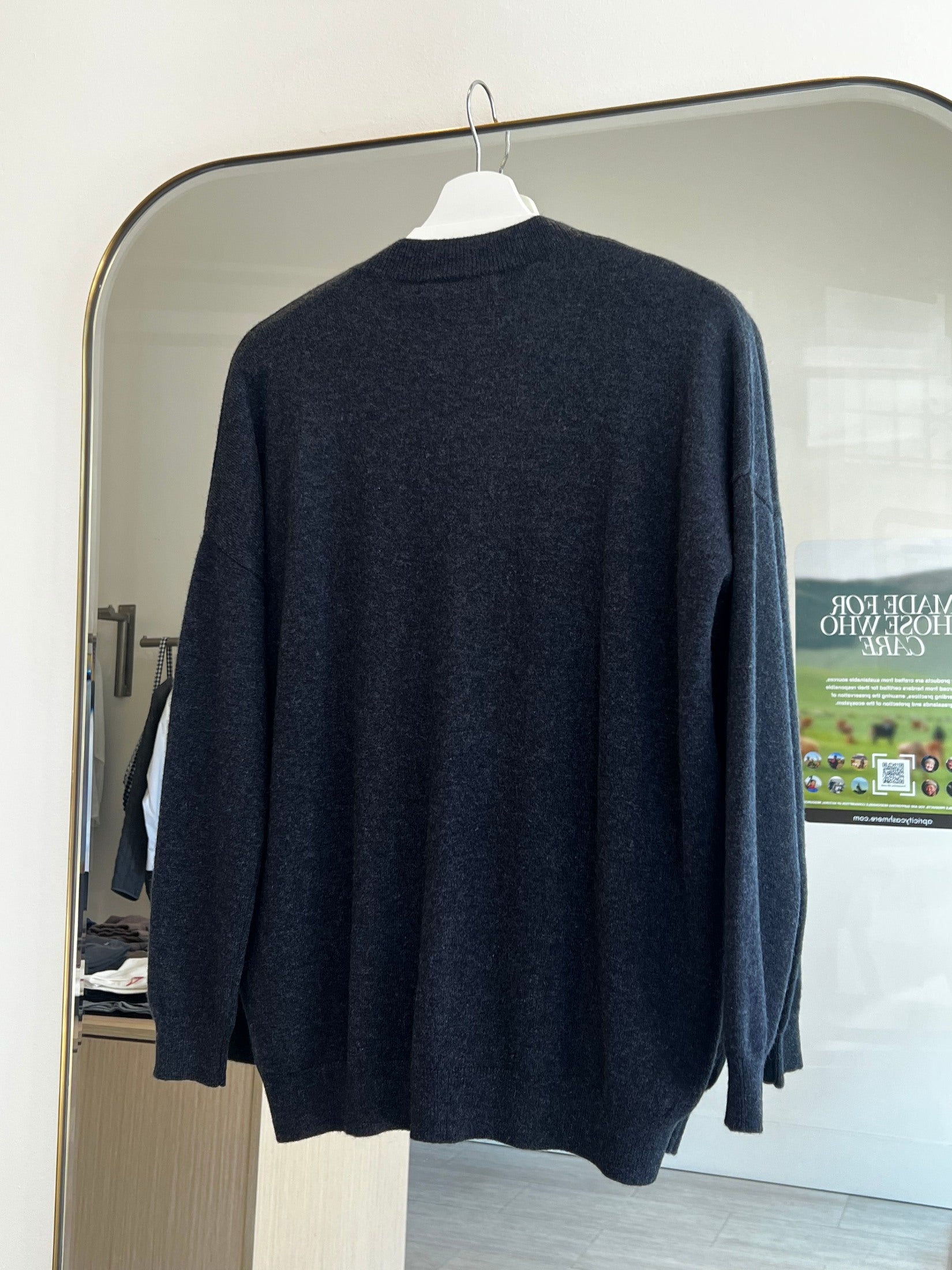 Cashmere Loose Pocket Cardigan