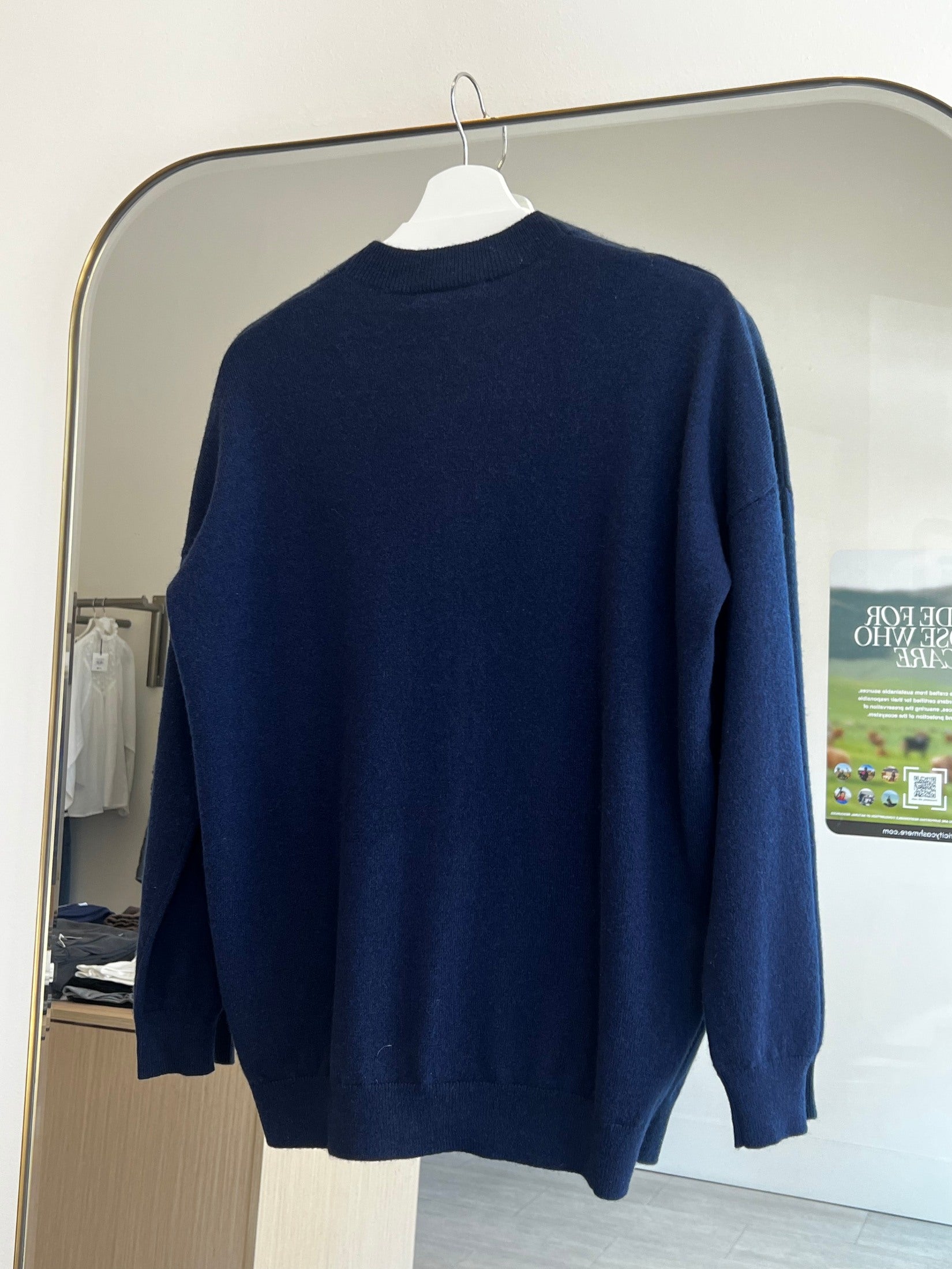 Cashmere Loose Pocket Cardigan