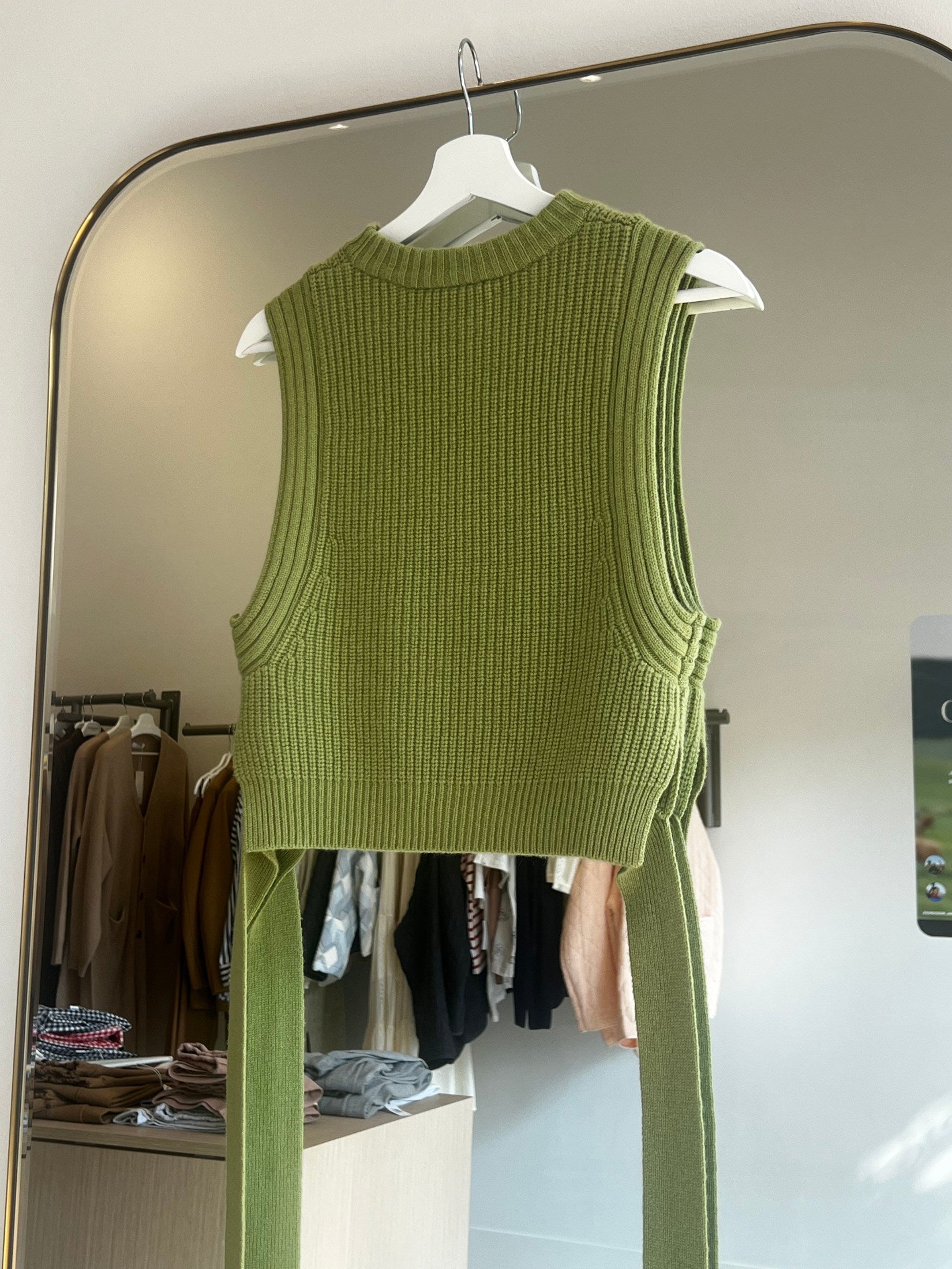 Cashmere Long Belt Vest