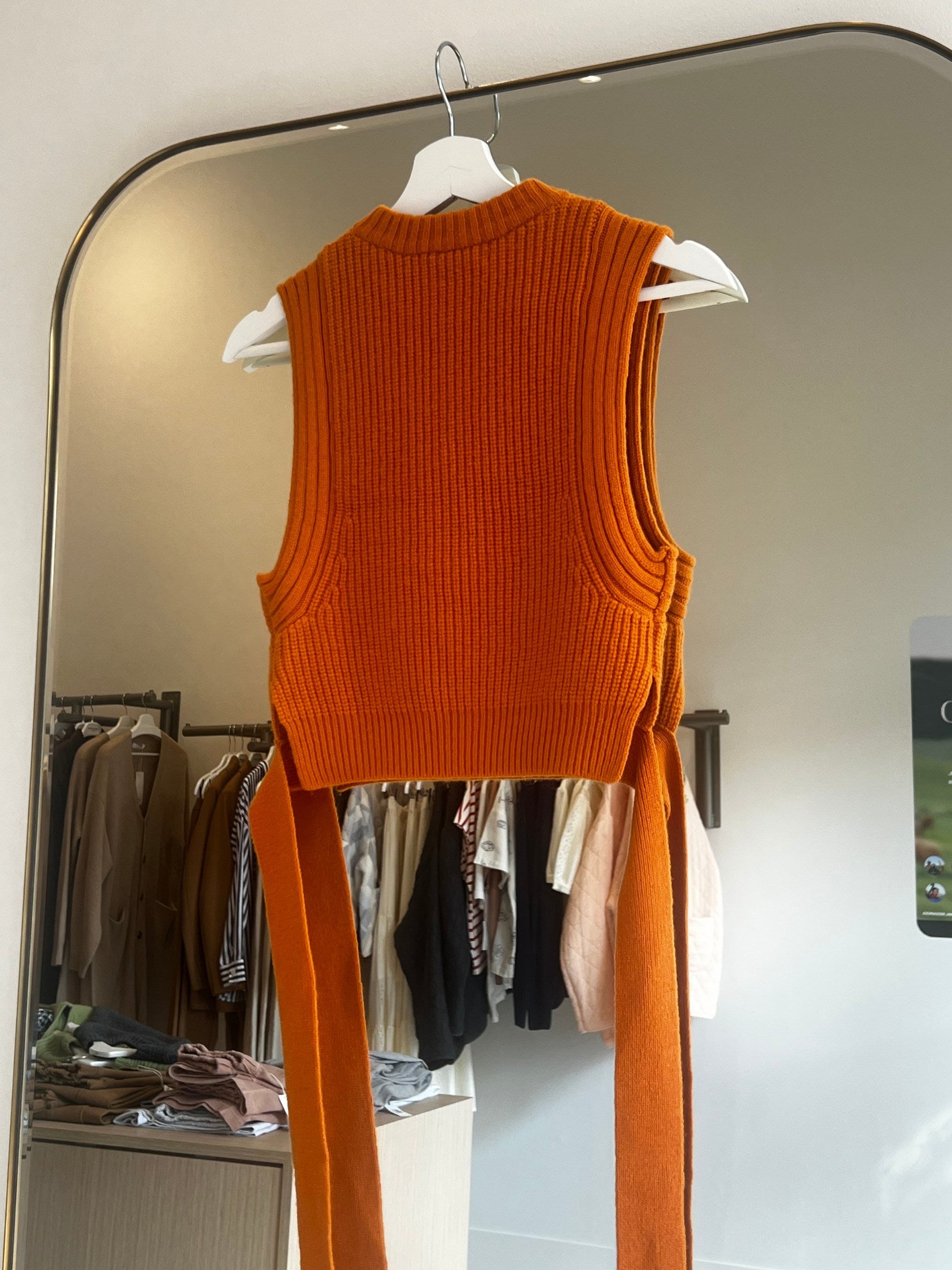 Cashmere Long Belt Vest