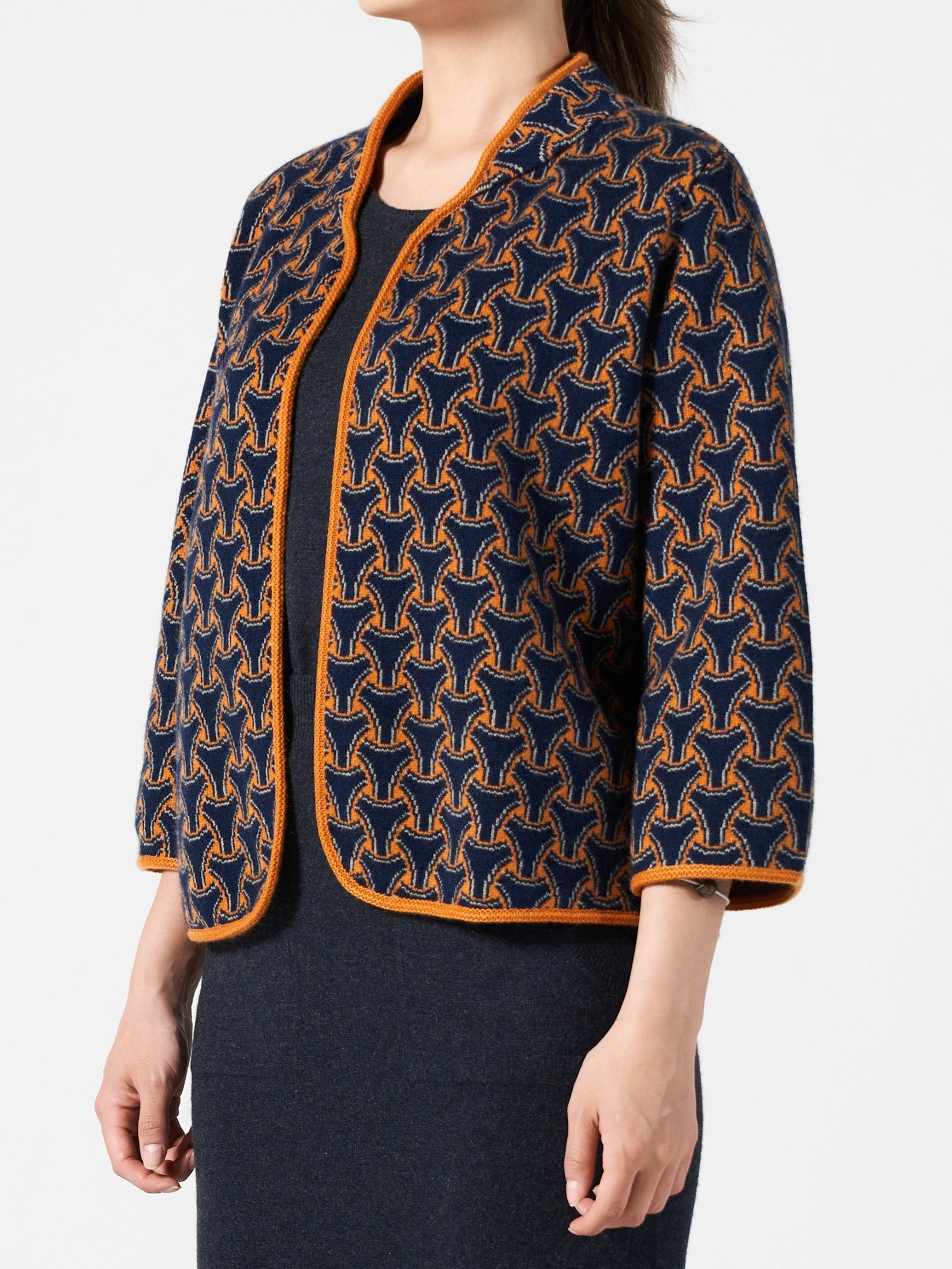 Open-Front Cashmere Jacket