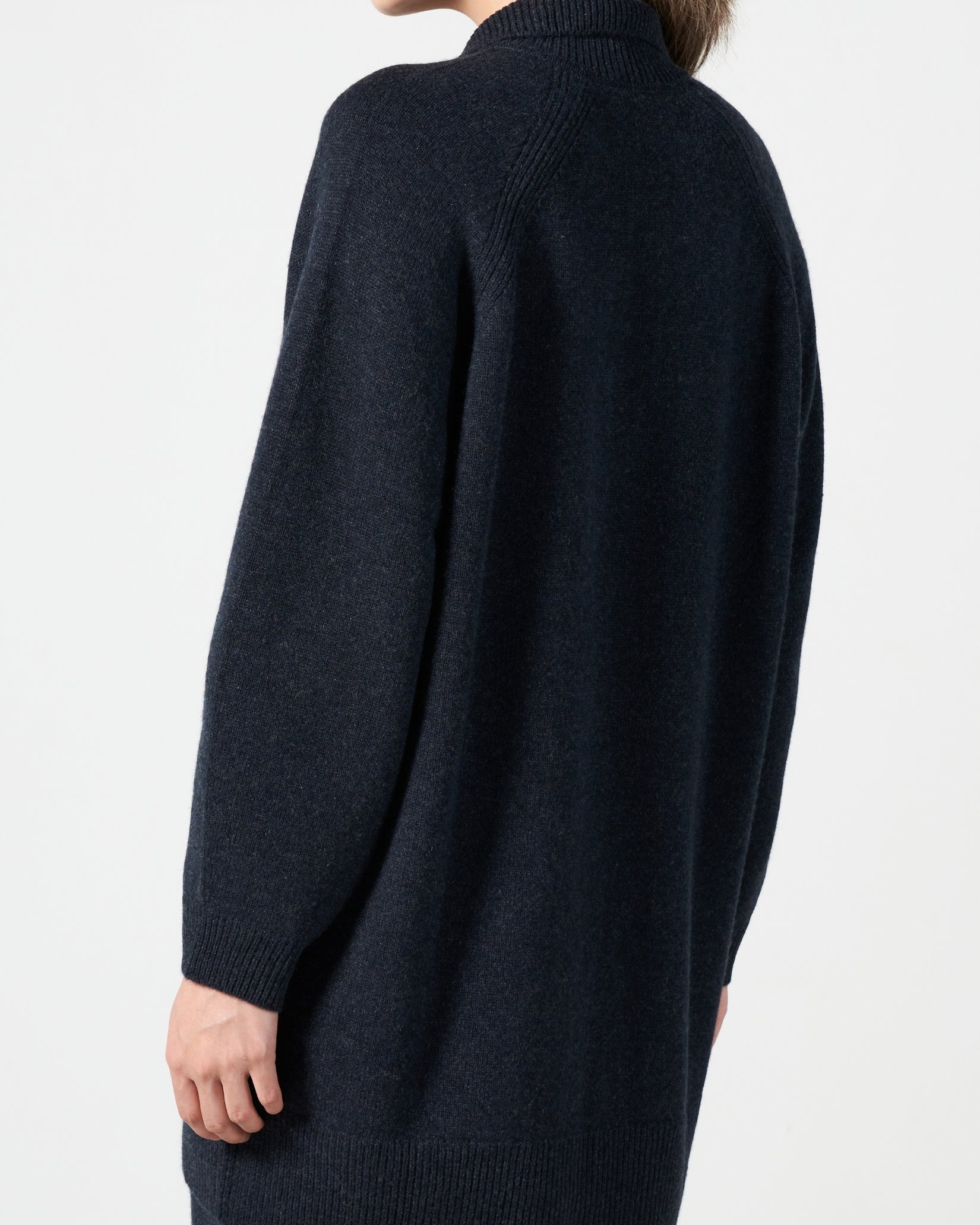 Cashmere Long Polo Cardigan