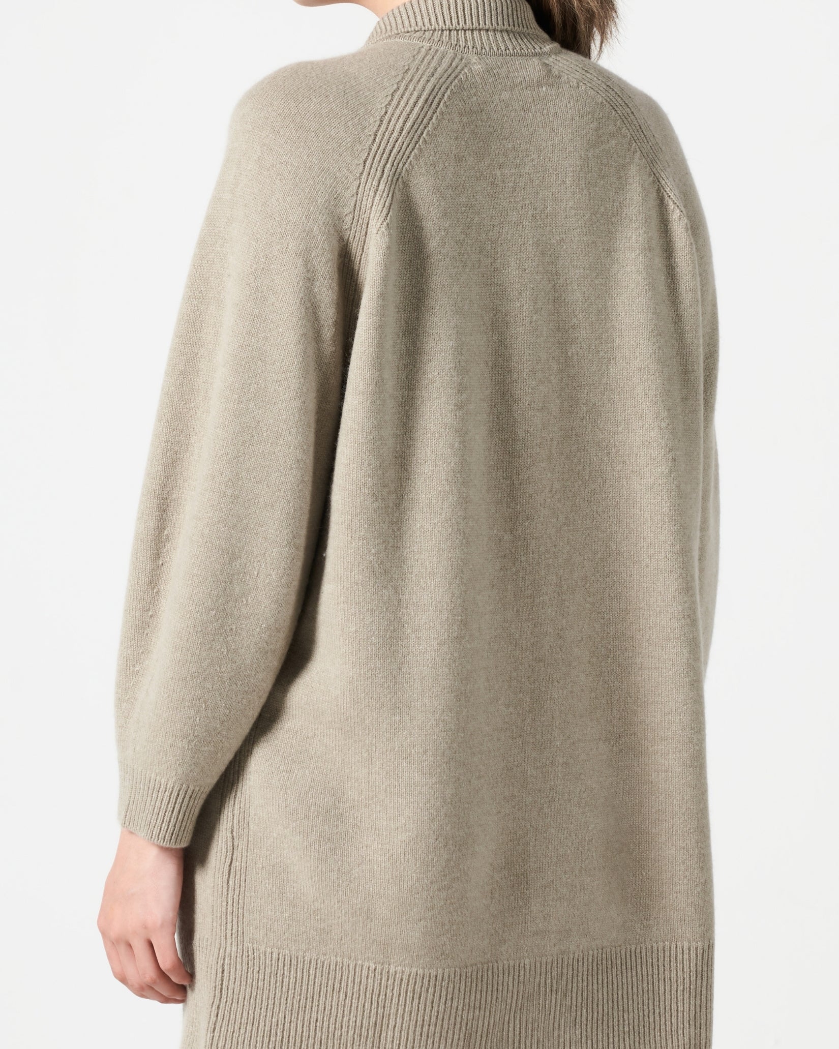 Cashmere Long Polo Cardigan