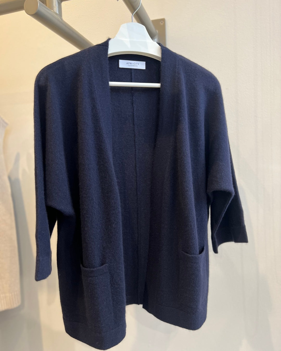 Cashmere Open-Front Cardigan
