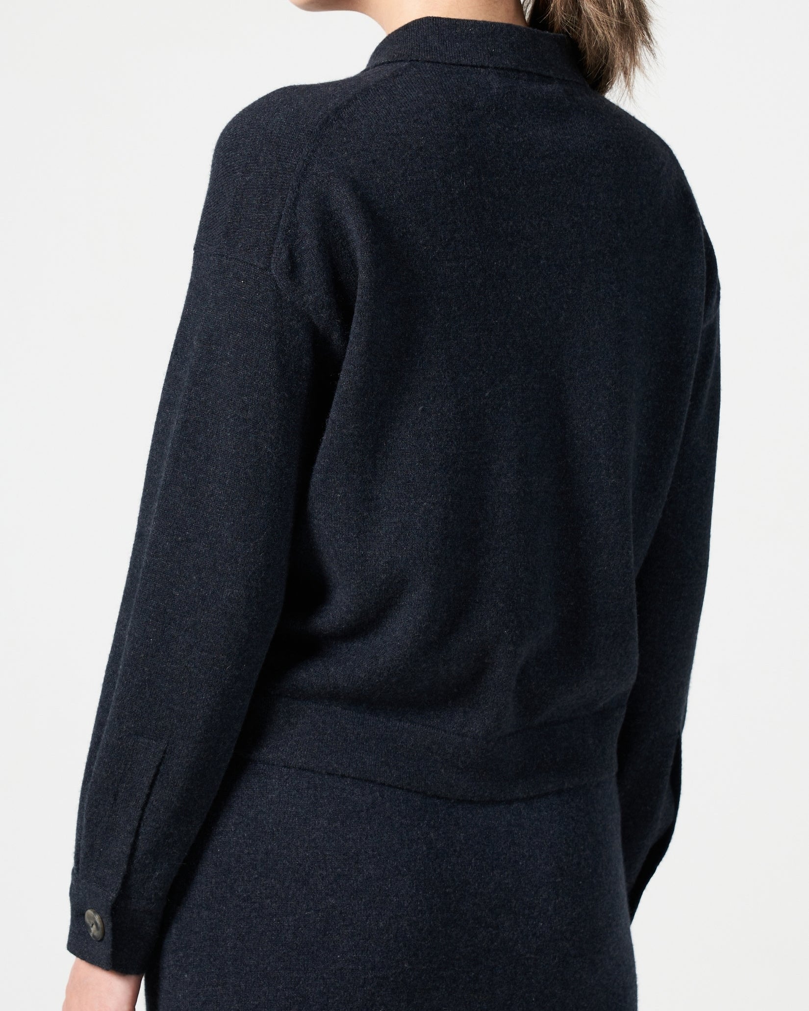 Cashmere Polo Cardigan
