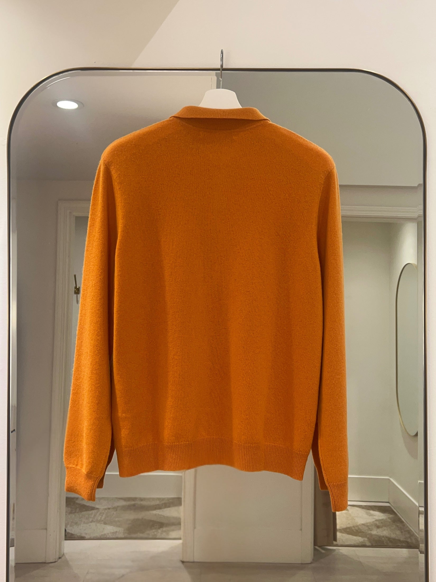 Cashmere Long Sleeve 4 Button Polo