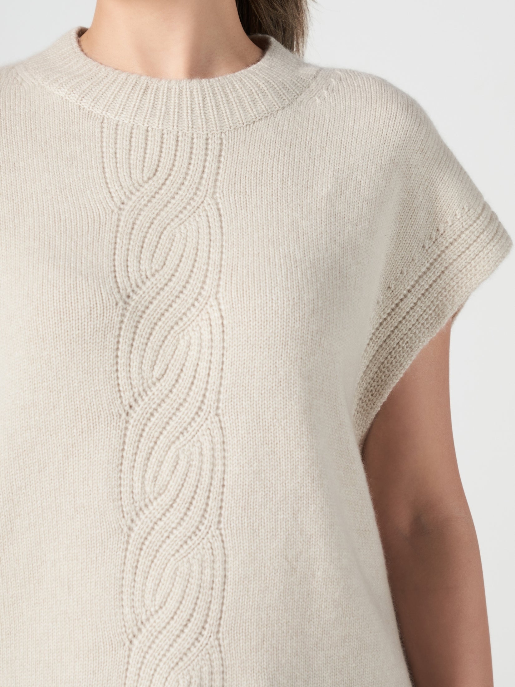 Cashmere Poncho Vest