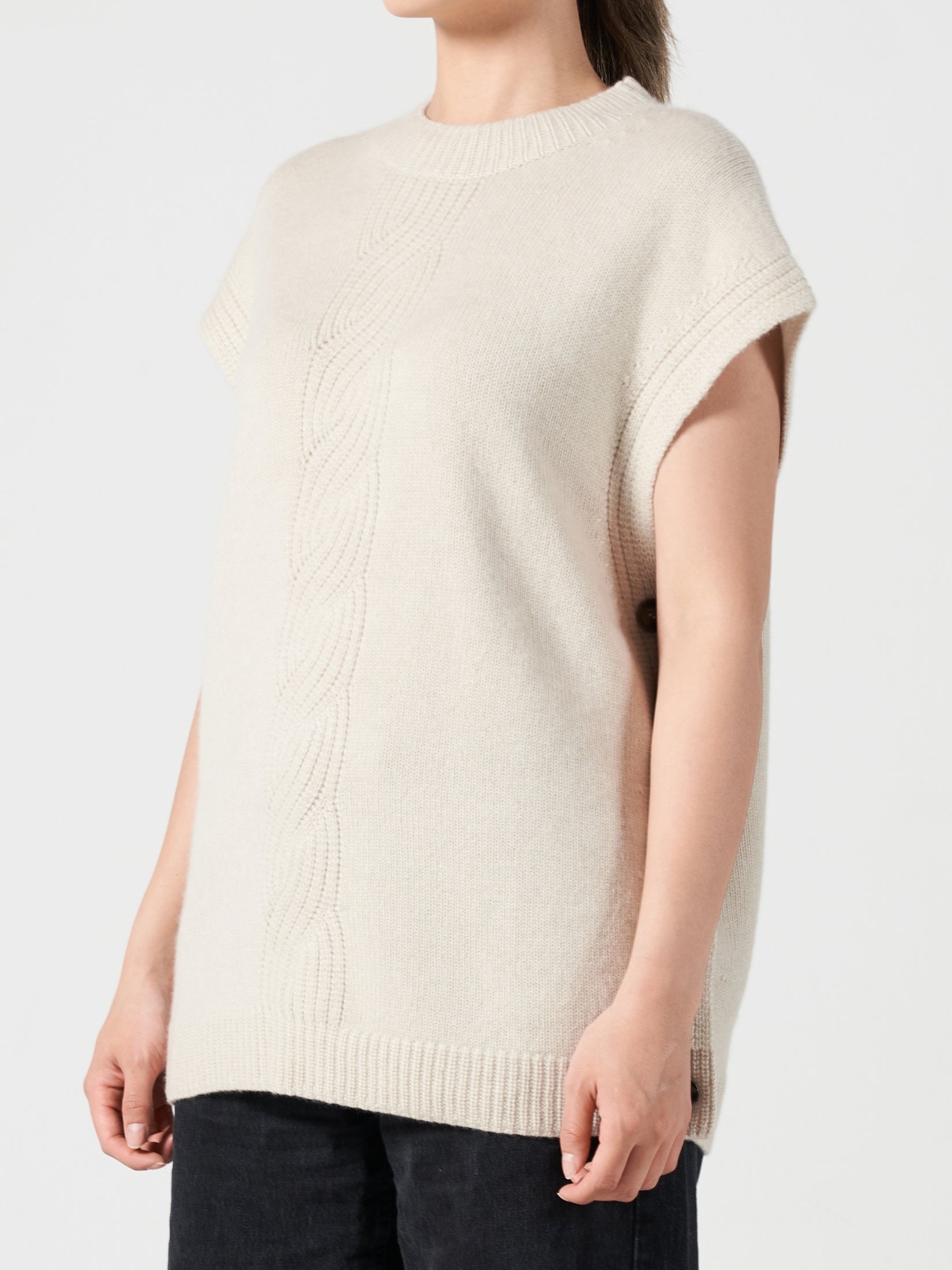 Cashmere Poncho Vest