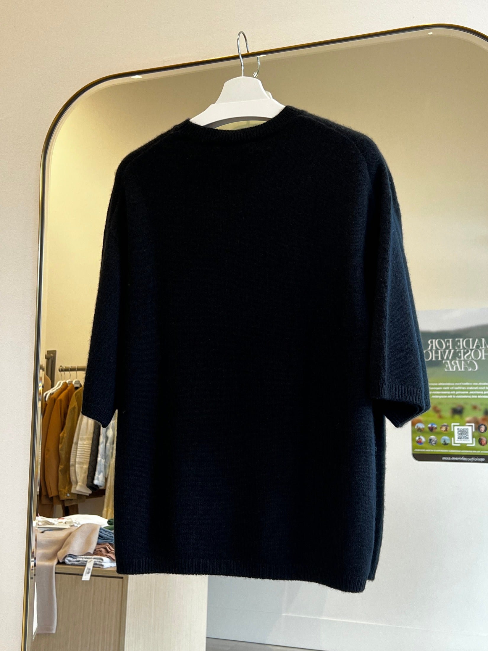 Cashmere Short Sleeve Round Neck