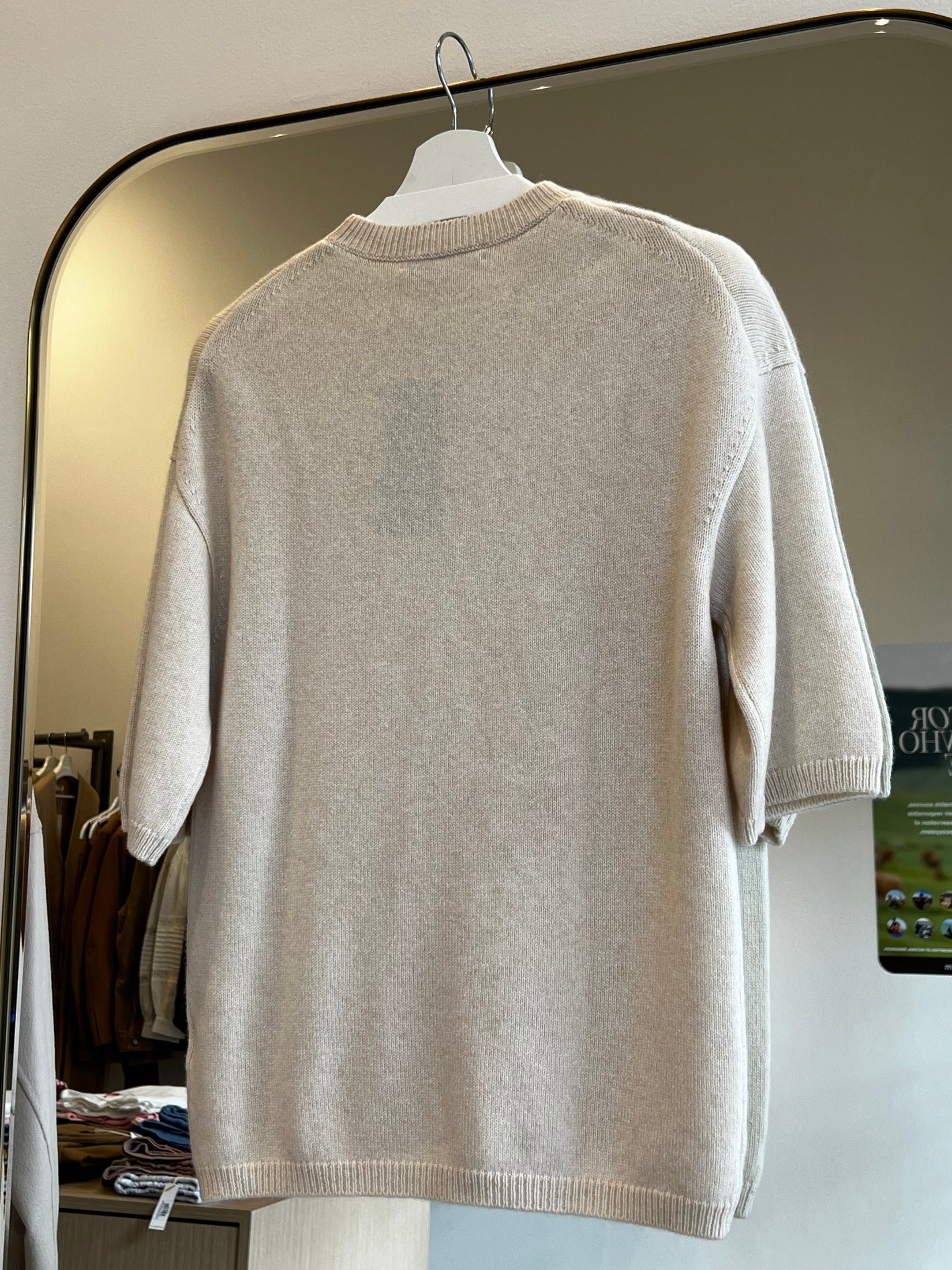 Cashmere Short Sleeve Round Neck