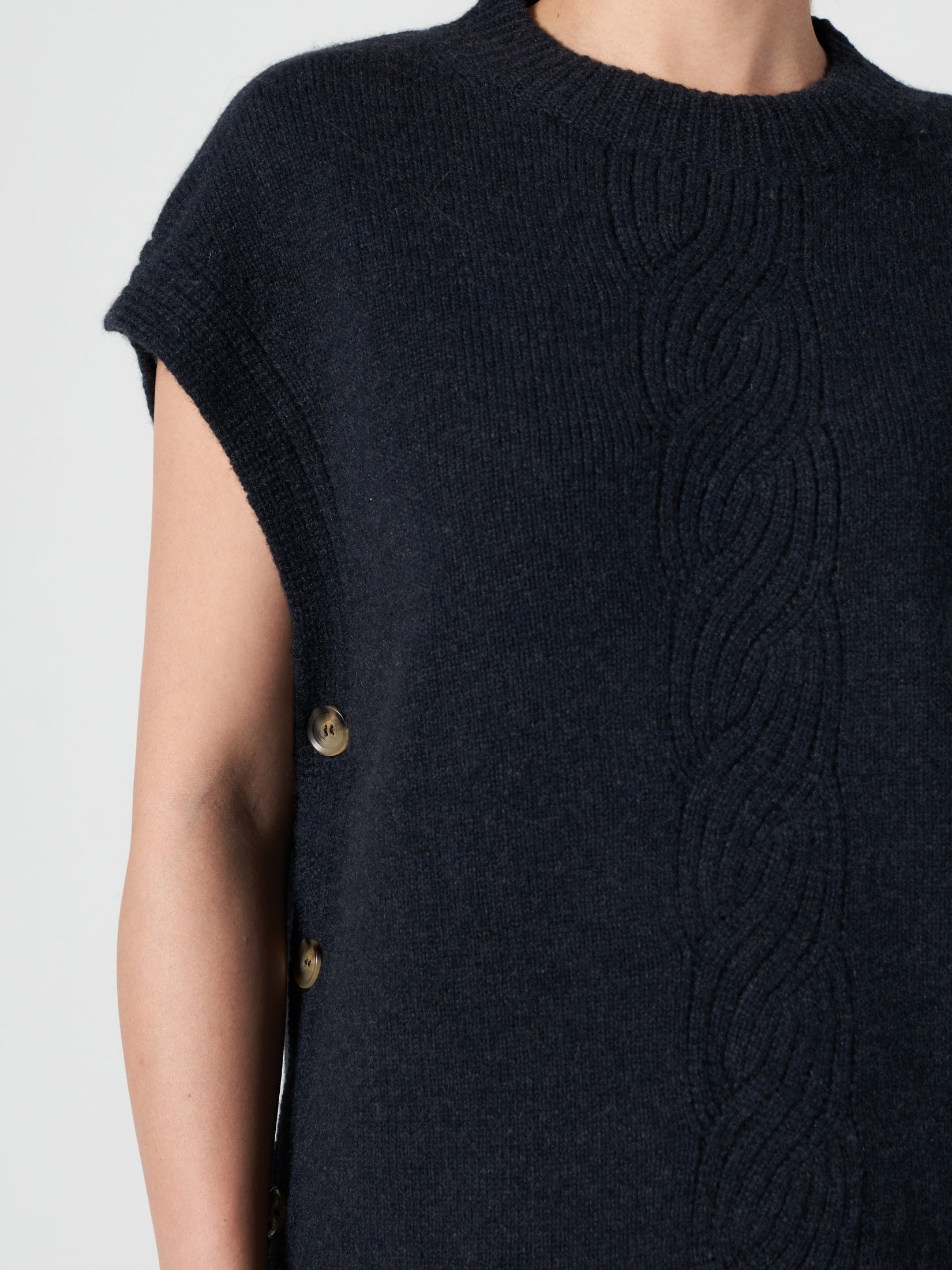 Cashmere Poncho Vest