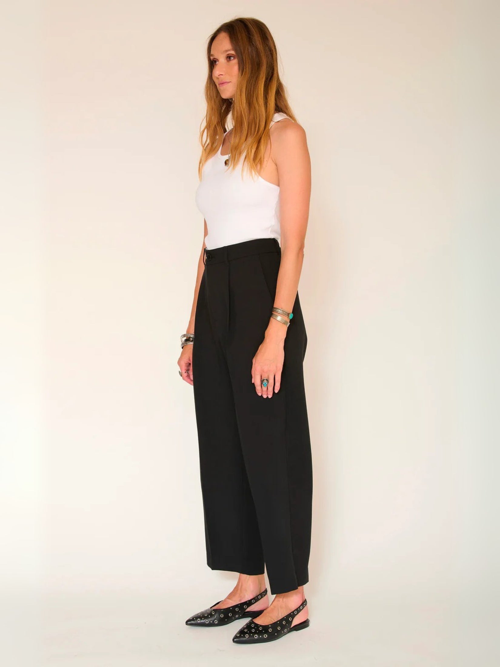 Easy black pants-Paroche