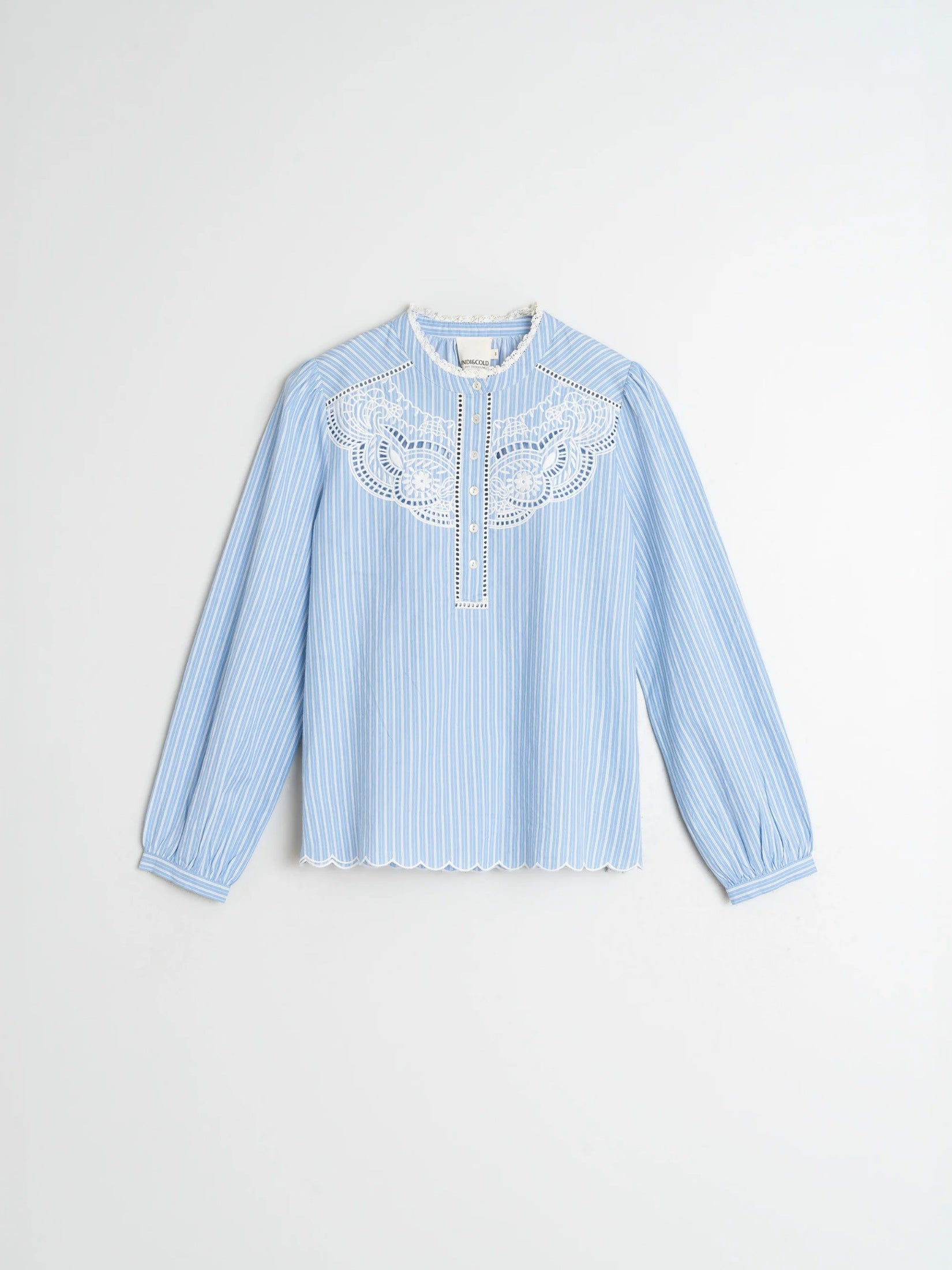 Embroidered Poplin Blouse