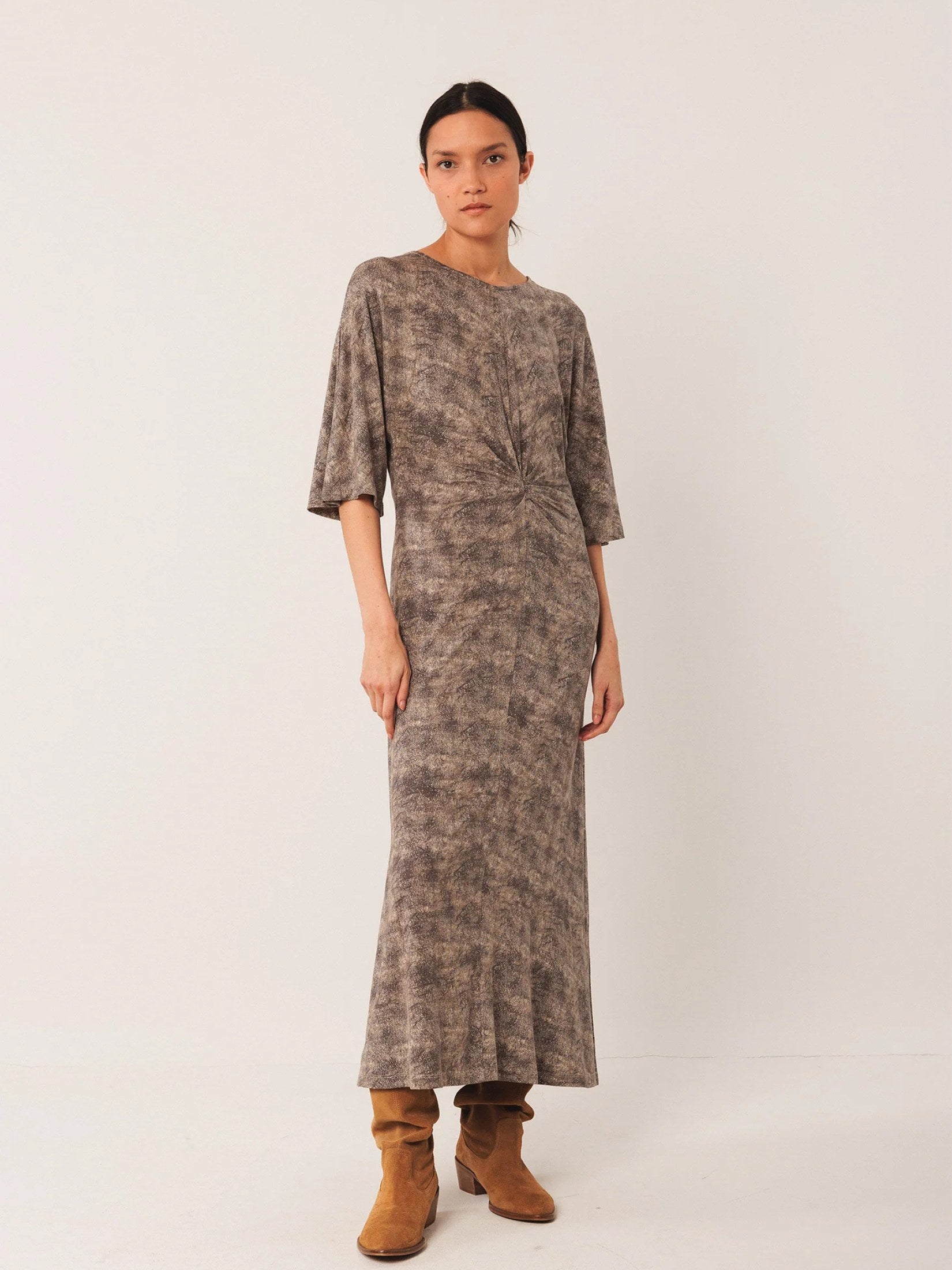Netting Print Dress